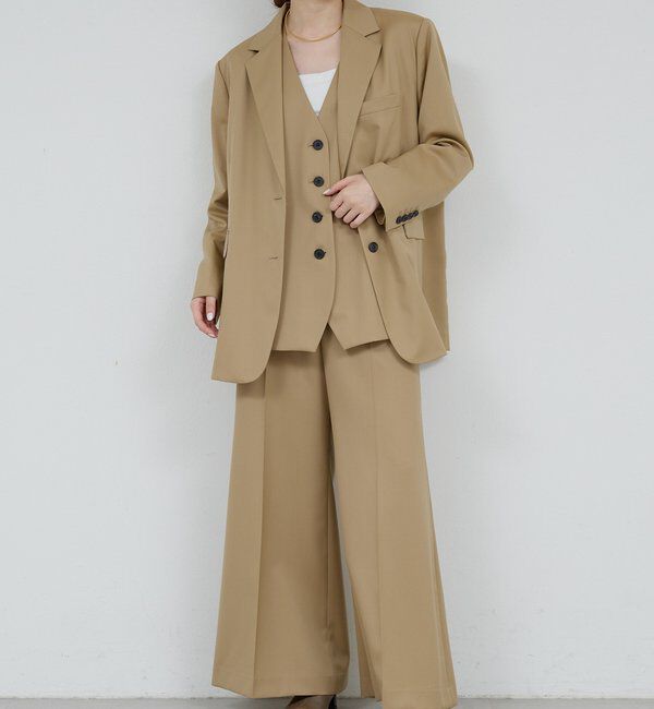  「【HERITANOVUM】【スリーピース対応】ウーステッドウールベスト」|ベスト・ジレ|