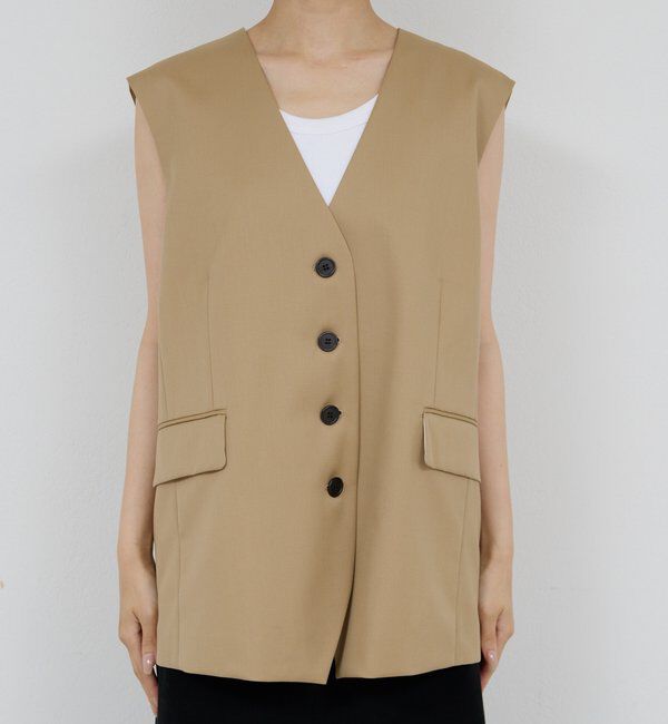  「【HERITANOVUM】【スリーピース対応】ウーステッドウールベスト」|ベスト・ジレ|
