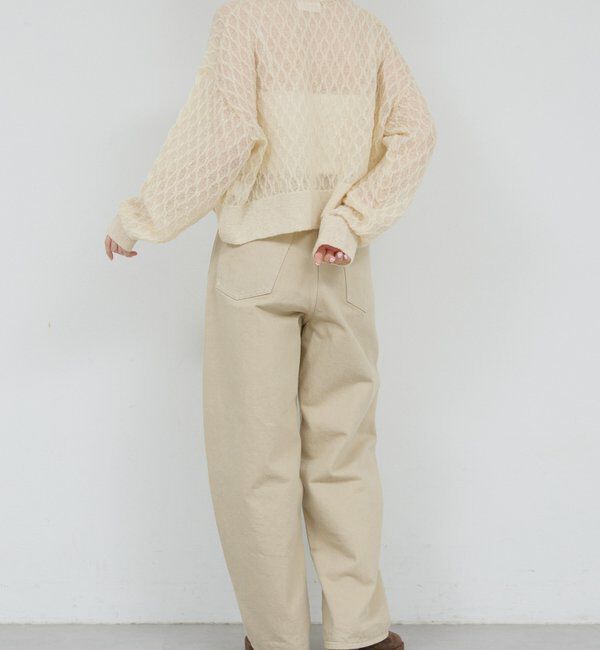  「【HERITANOVUM】 シアーモヘヤジャガードニット」|ニット・セーター|