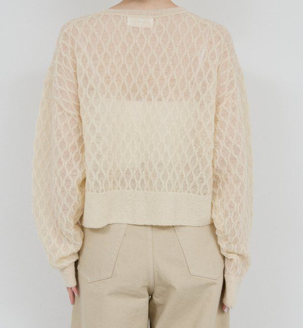  「【HERITANOVUM】 シアーモヘヤジャガードニット」|ニット・セーター|