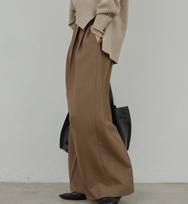  「【SACHIKOコラボ】2タックワイドパンツ」|チノ|