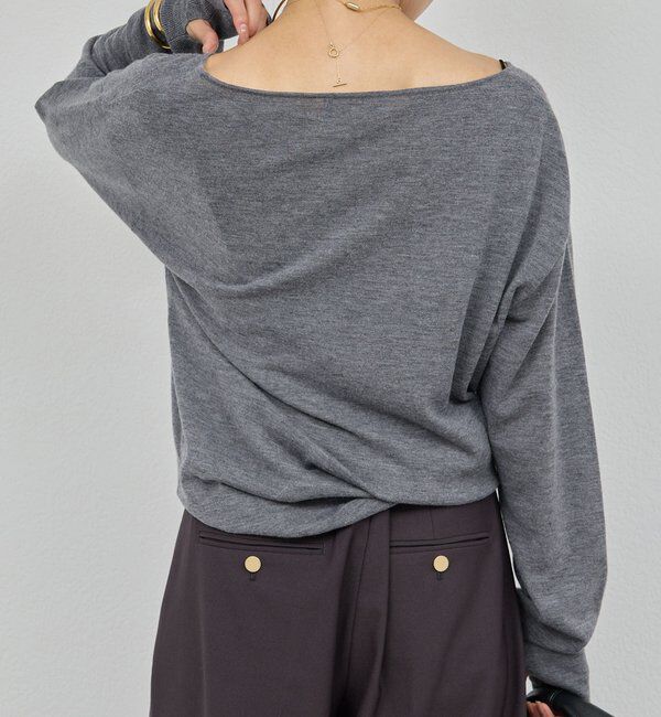  「【手洗い可】メリノウールニットプルオーバー」|ニット・セーター|