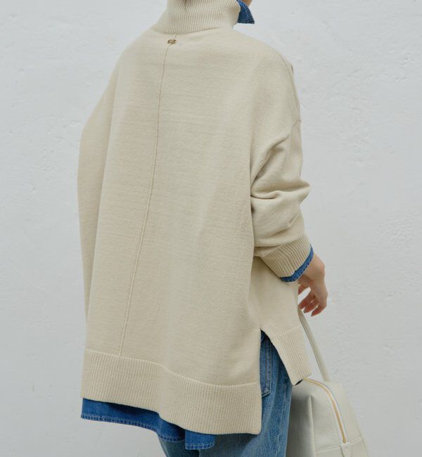  「【手洗い可】【全骨格対応】オーバータートルニット」|ニット・セーター|