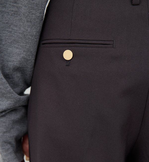  「ベルトレスタックワイドパンツ」|チノ|