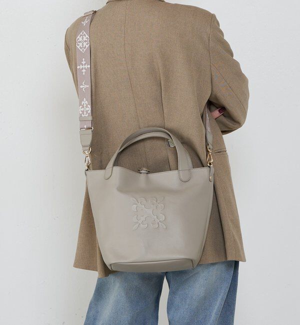  「エンボスモノグラム2WAYミニトートバッグ」|トートバッグ|