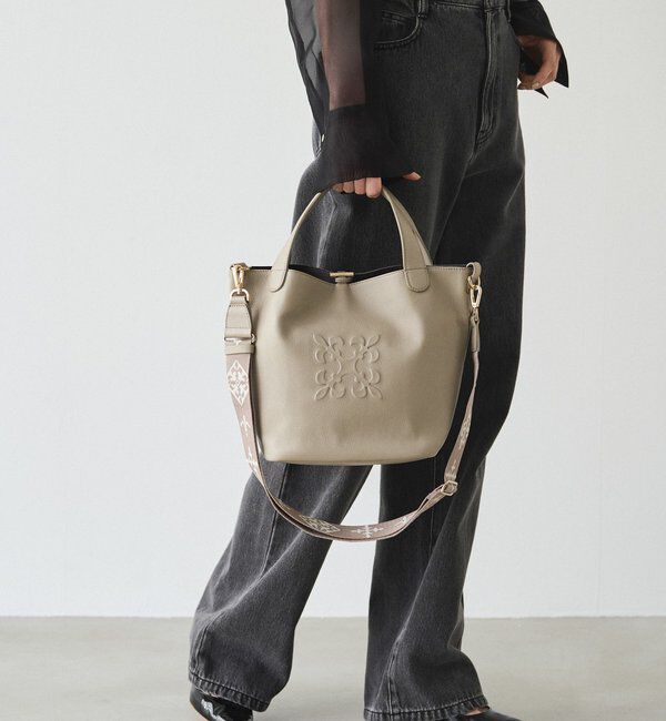  「エンボスモノグラム2WAYミニトートバッグ」|トートバッグ|