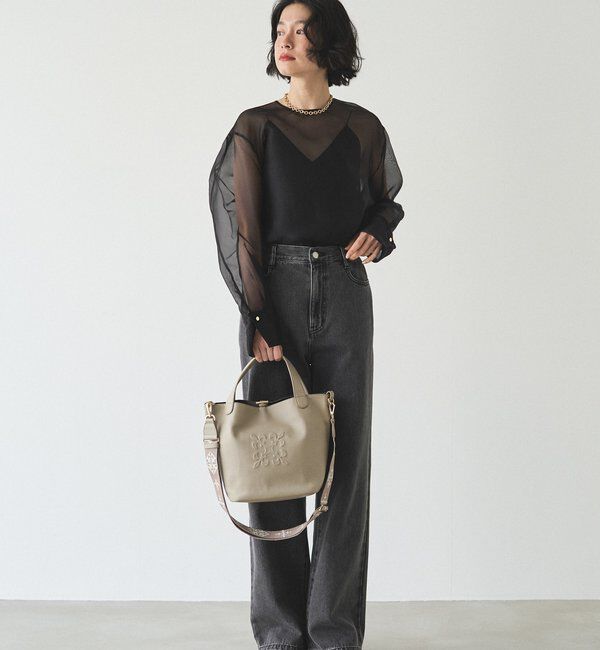  「エンボスモノグラム2WAYミニトートバッグ」|トートバッグ|