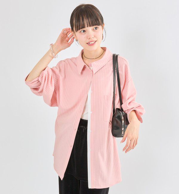  「[森川企画]レイヤードストライプドロストシャツ」|シャツ・ブラウス|