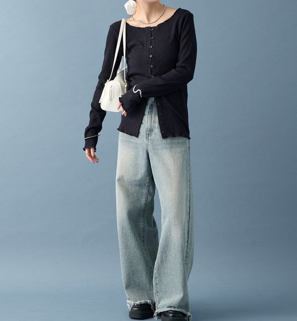  「起毛リブボタンカーディガン」|Tシャツ・カットソー|