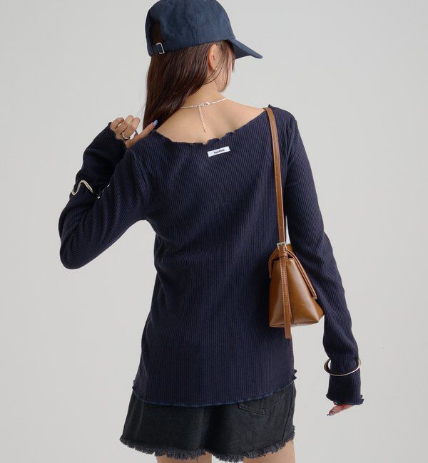  「起毛リブボタンカーディガン」|Tシャツ・カットソー|