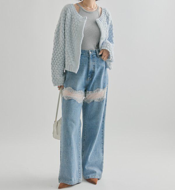  「ポコポコニットカーディガン」|カーディガン|