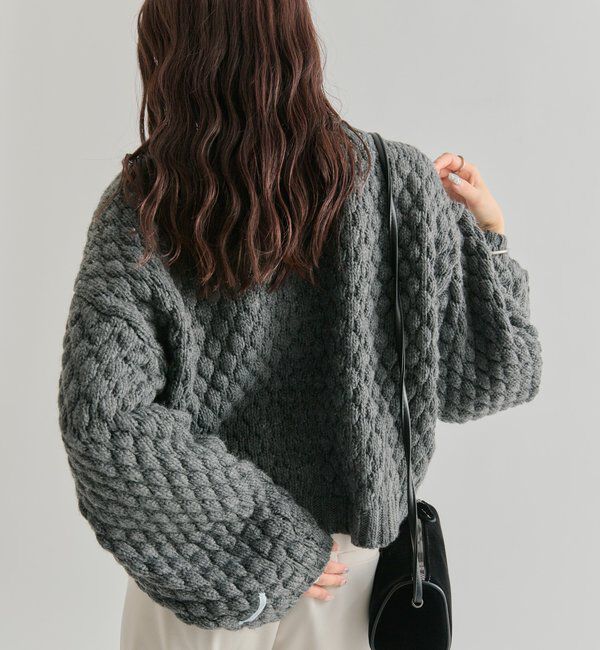  「ポコポコニットカーディガン」|カーディガン|