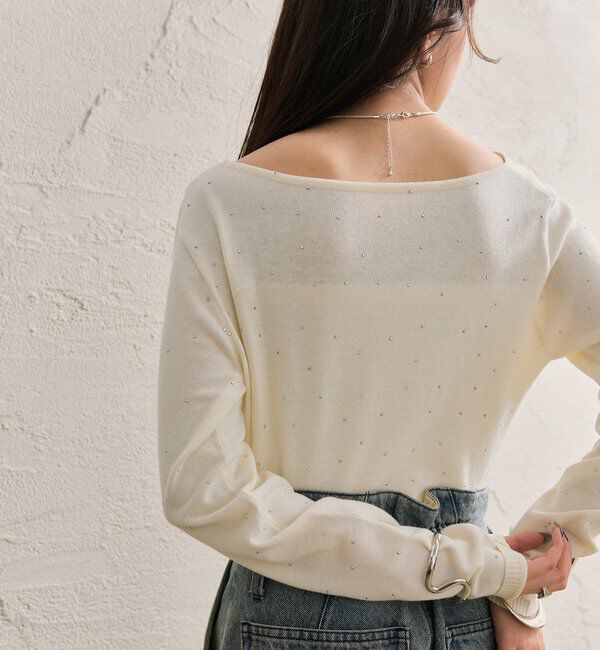  「オフショルリブニット」|ニット・セーター|
