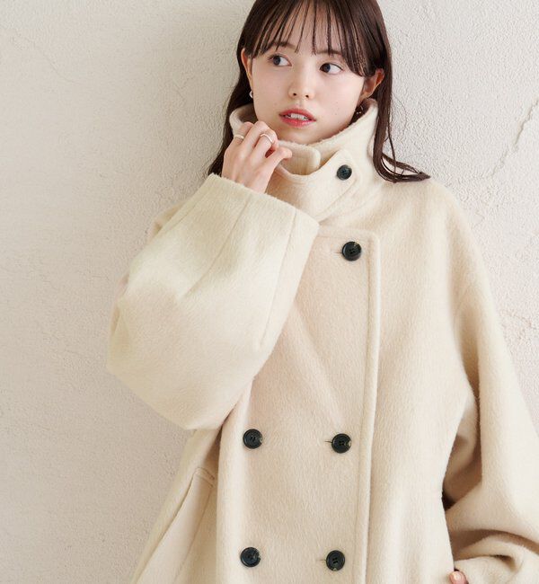  「ウール混 シャギーミドルコート」|その他|