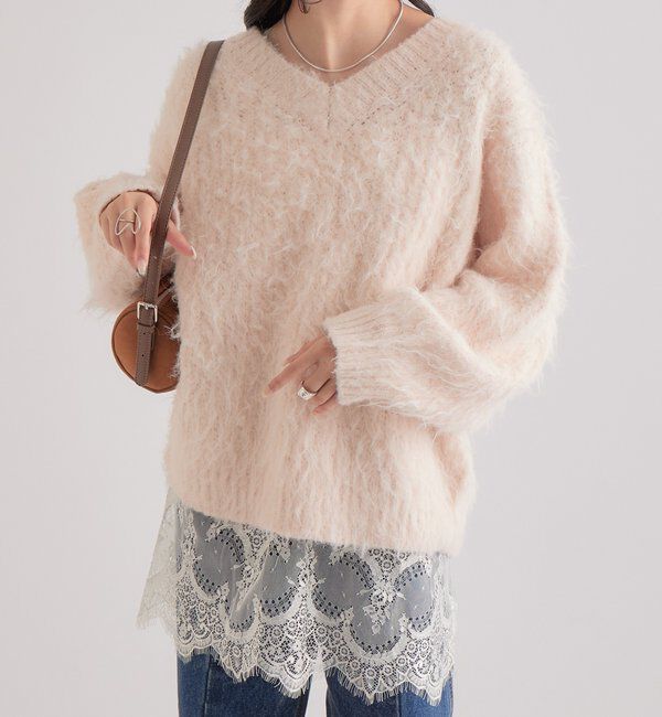  「ふわふわシャギーニット」|ニット・セーター|