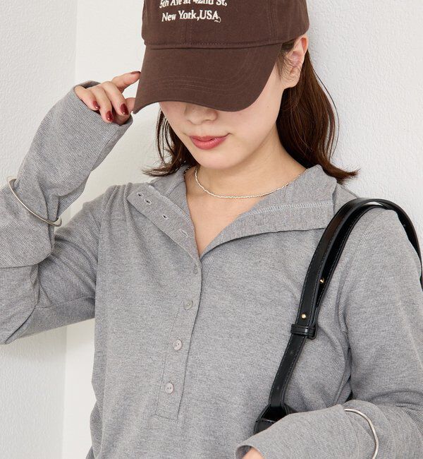  「リブヘンリーネックプルオーバー」|Tシャツ・カットソー|