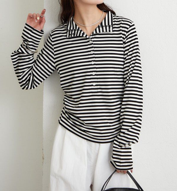  「リブヘンリーネックプルオーバー」|Tシャツ・カットソー|