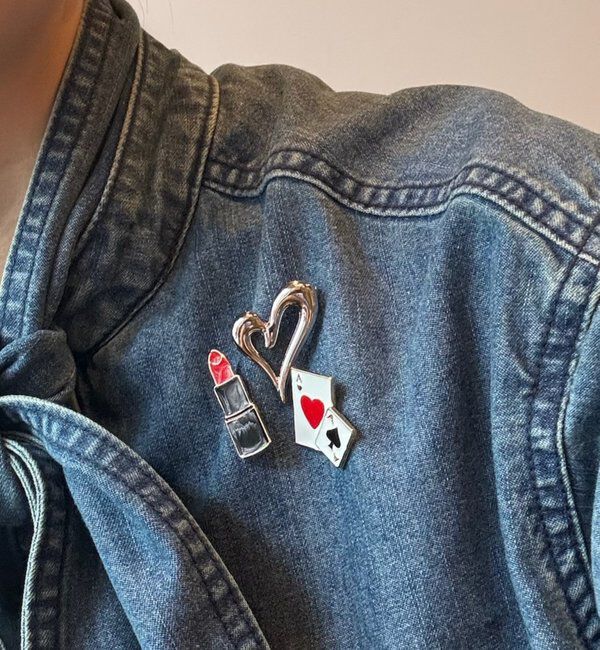  「【@iristagramuuコラボ！/GALENA】Lip Stickピンバッジ」|リング|