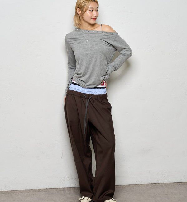  「【新色追加】Six M/シックスエム トリプルレイヤードパンツ」|チノ|