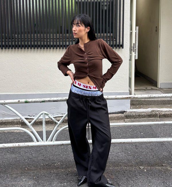  「【新色追加】Six M/シックスエム トリプルレイヤードパンツ」|チノ|