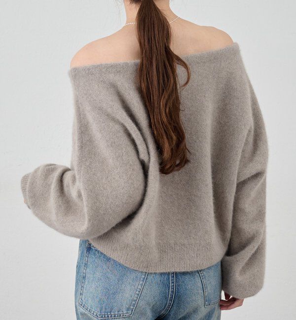  「ファーウールオフショルニット」|ニット・セーター|