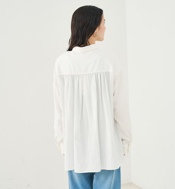 collex「フロント切替バックギャザーシャツ」|シャツ・ブラウス|