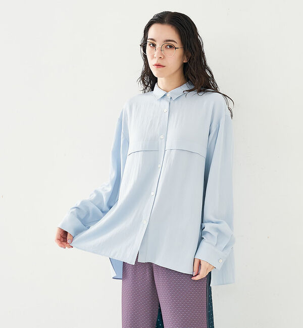 collex「フロント切替バックギャザーシャツ」|シャツ・ブラウス|