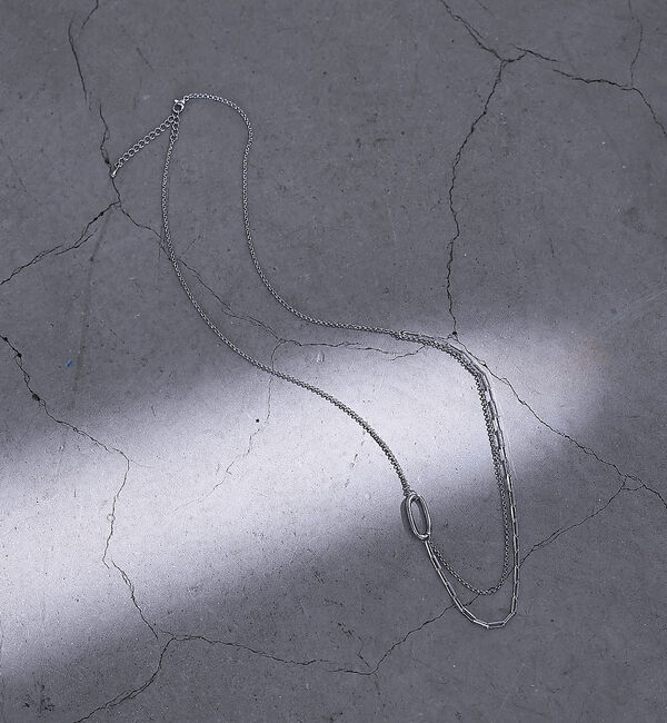 collex「【dignif】【金属アレルギー対応】ミックスチェーンポイントネックレス」|ネックレス|