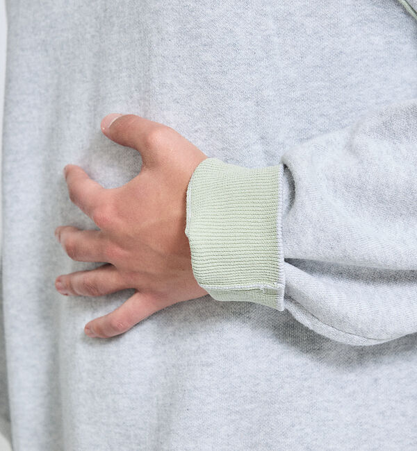 ABAHOUSE「【リバーシブルカラー】14Gコットン ニットスウェット / クルーネックプルオー」|ニット・セーター|