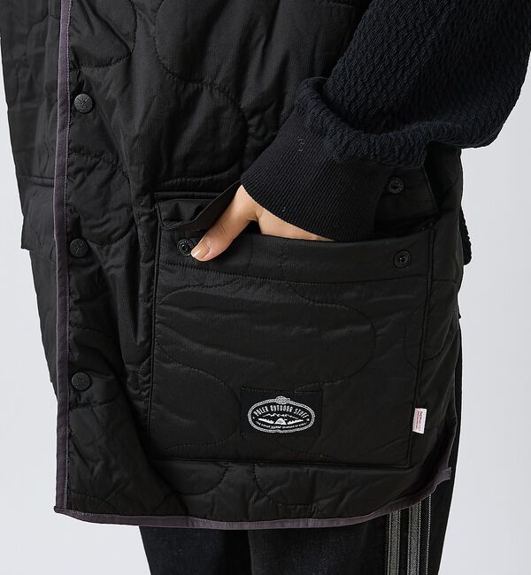 ABAHOUSE「【POLER/ポーラー】QULTED VEST MUFFLER/キルティング/ワ」|マフラー|