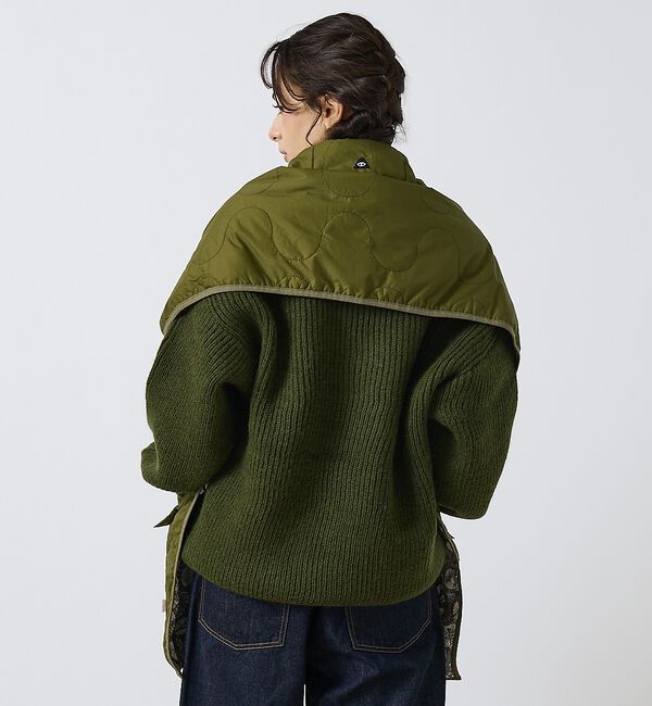 ABAHOUSE「【POLER/ポーラー】QULTED VEST MUFFLER/キルティング/ワ」|マフラー|