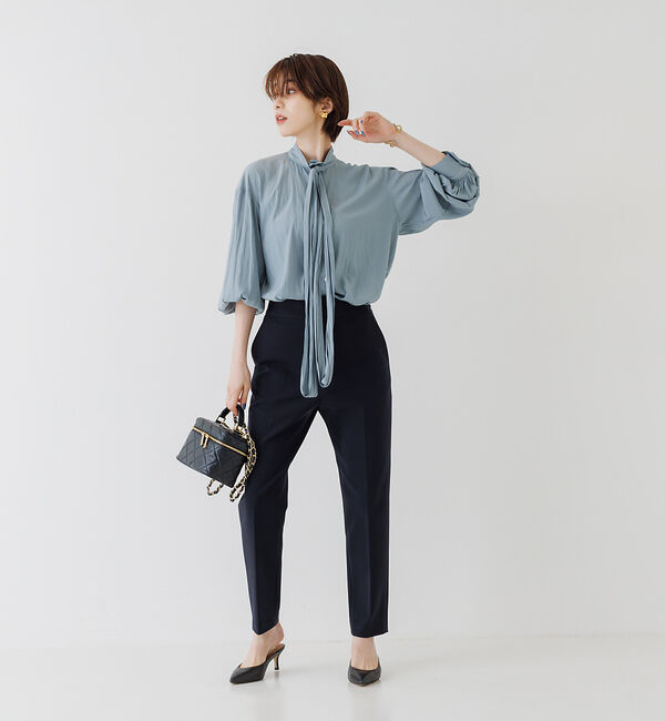 Rouge vif「割繊リボンデザインシャツ」|シャツ・ブラウス|