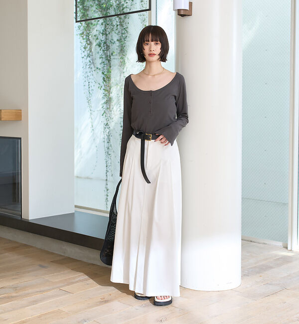 Rouge vif「コットンヘンリーネックプルオーバー」|Tシャツ・カットソー|