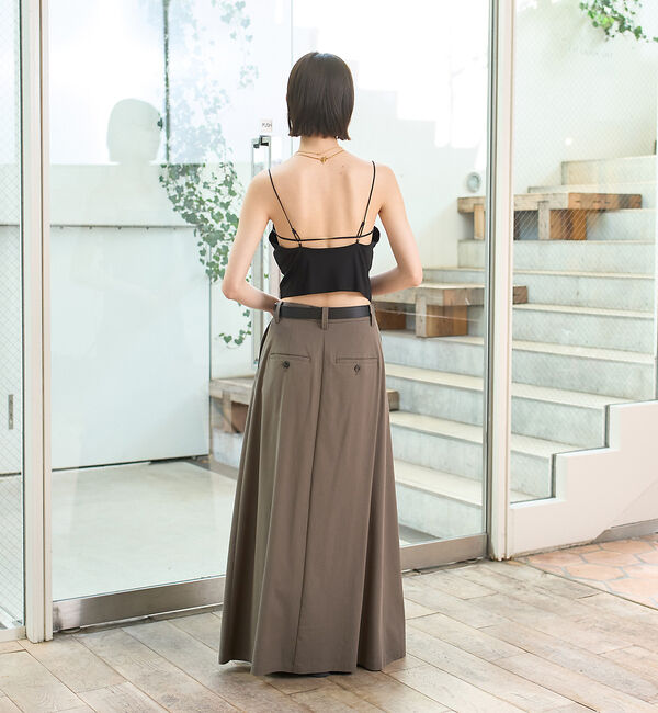 Rouge vif「タックフレアマキシスカート」|スカート|