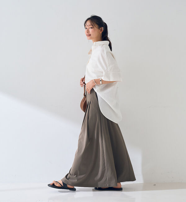 Rouge vif「麻混変形フォルムシャツ」|シャツ・ブラウス|