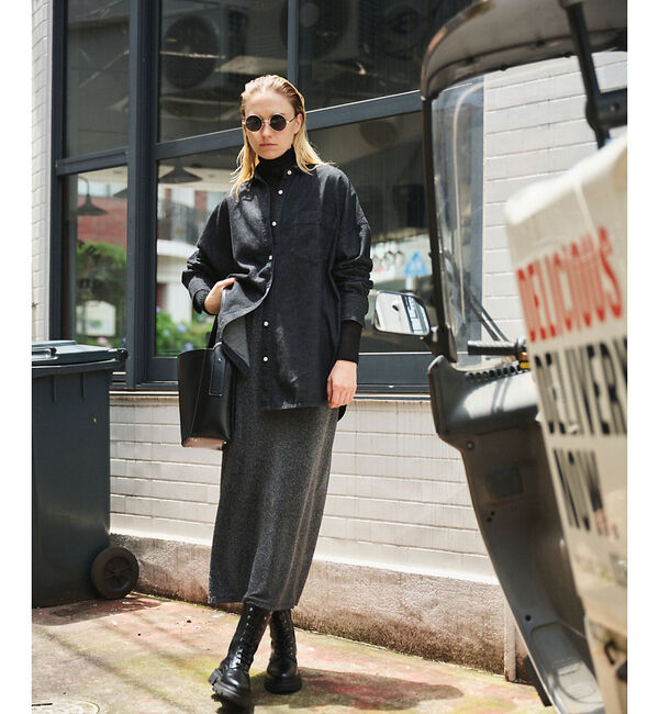 Rouge vif「ラメグリッタージャージナロースカート」|スカート|