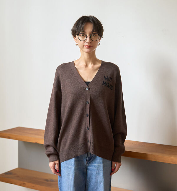 Rouge vif「ロゴニットカーディガン」|カーディガン|