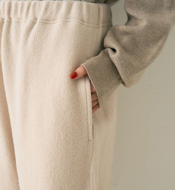 Rouge vif「ウール起毛ジャージーカーブパンツ」|その他|