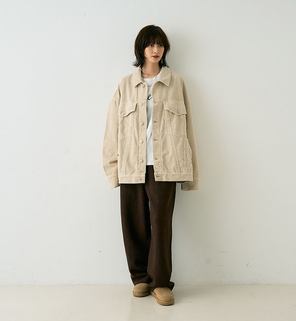 Rouge vif「ウール起毛ジャージーカーブパンツ」|その他|