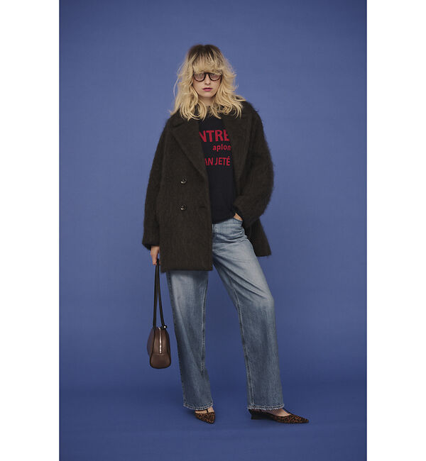 Rouge vif「ウール混ジャガードロゴニットプルオーバー」|ニット・セーター|