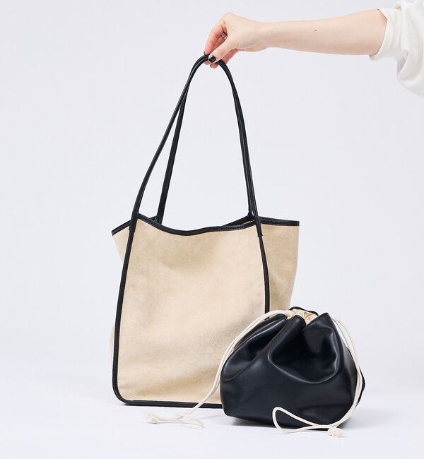 Rouge vif「【IOMMI/イオミ】フェイクスエード トートバッグ 巾着付き」|トートバッグ|