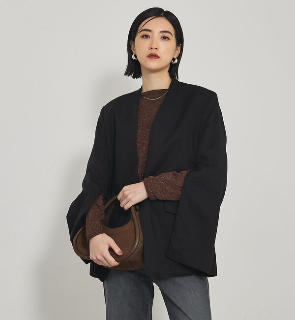 qualite「【大人気ラメシリーズ】ラメシアーボックスニット」|Tシャツ・カットソー|