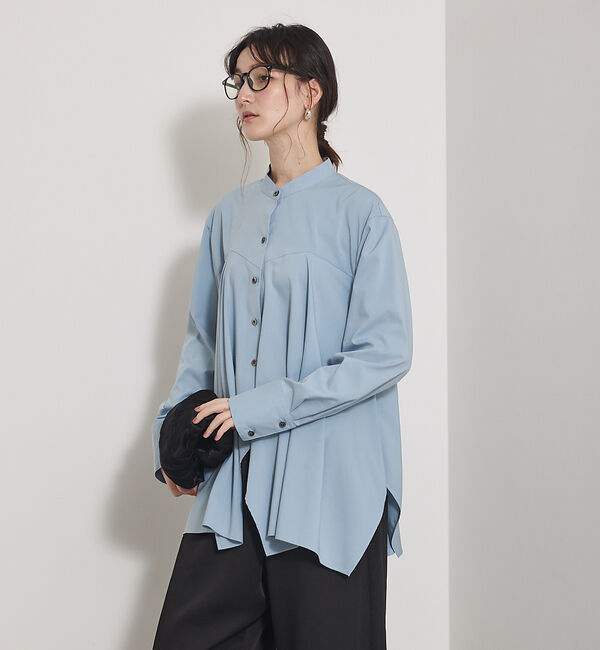 qualite「【一枚でもレイヤードでも決まる】ランダムヘムシャツ」|シャツ・ブラウス|