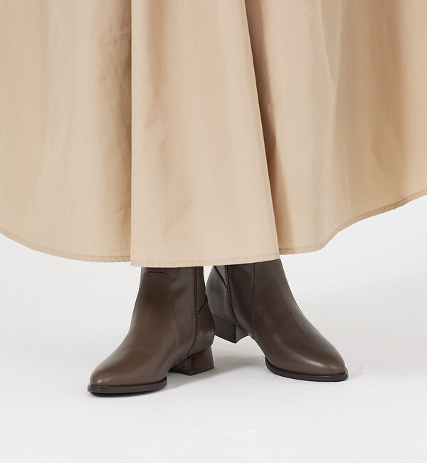 AU BANNISTER「【最高ブーツ/ 3cmヒール】ラウンドトゥショートブーツ」|ショートブーツ|