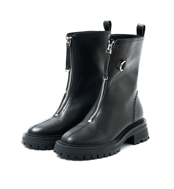 AU BANNISTER「軽量タンクソール フロントジップブーツ」|ショートブーツ|