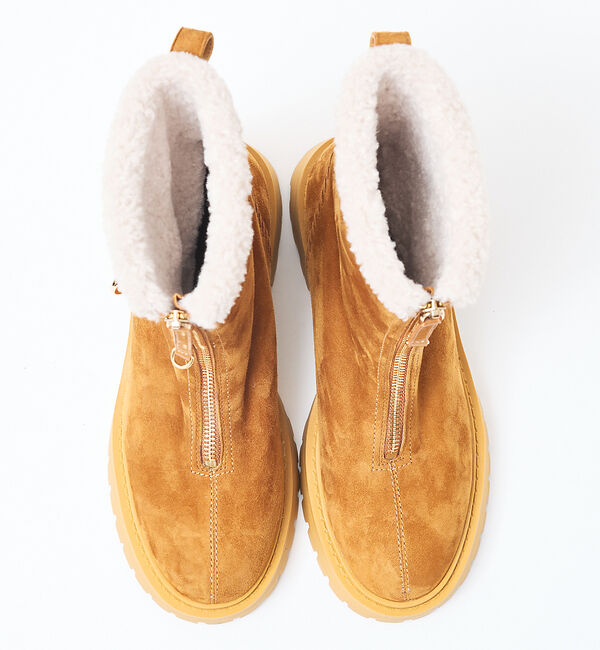 AU BANNISTER「軽量タンクソール フロントジップブーツ」|ショートブーツ|