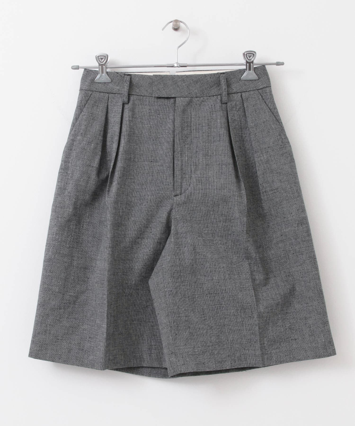 URBAN RESEARCH DOORS「White Label　シルクネップショートパンツ」|その他|ブラック