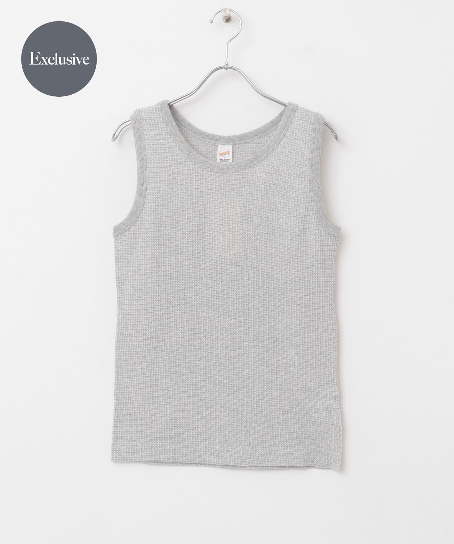 URBAN RESEARCH DOORS「『別注』Sports Wear&times;DOORS　ワッフルタンクトップ」|タンクトップ|グレー