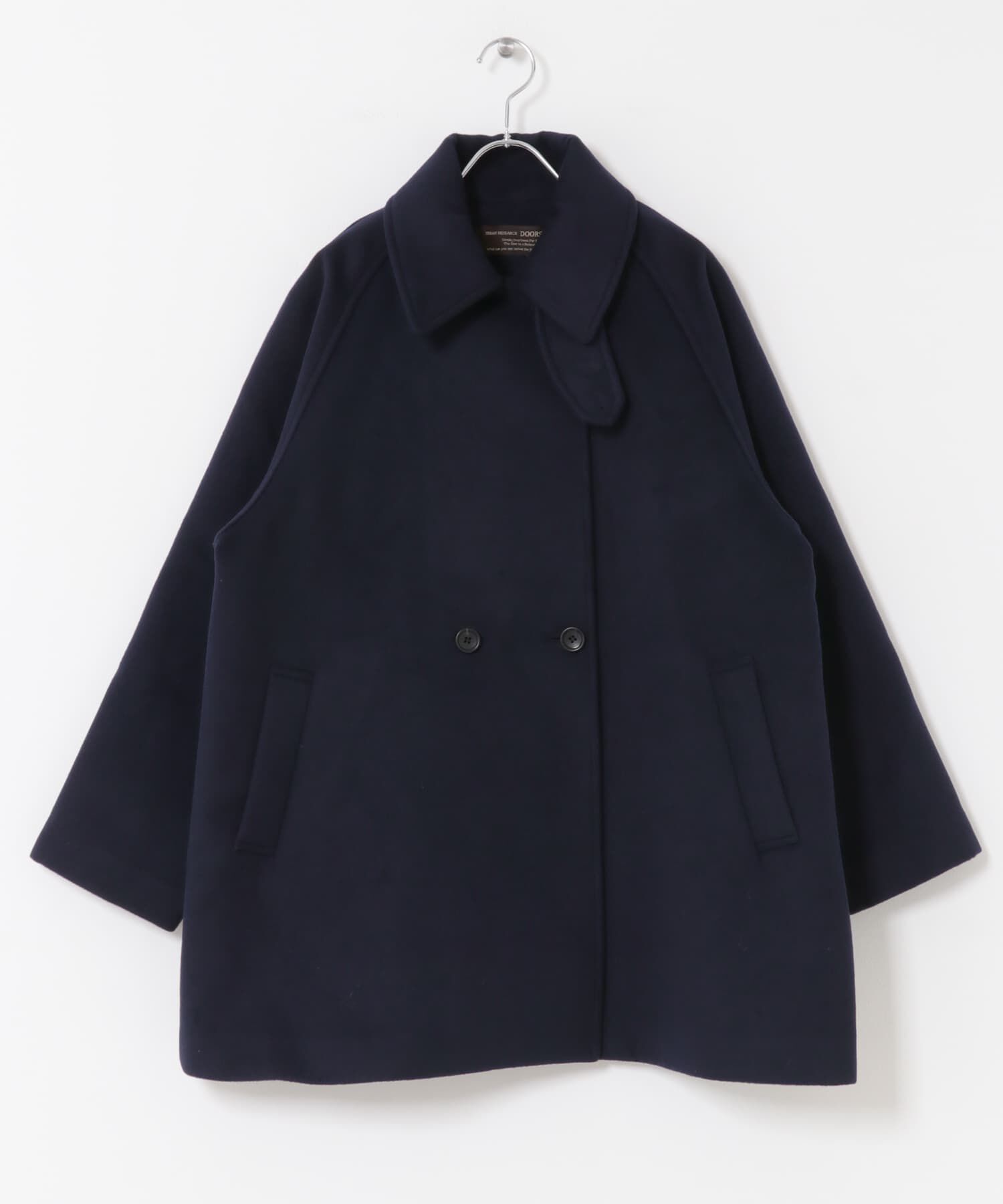 URBAN RESEARCH DOORS「『UR TECH』ミドル丈コート」|ノーカラーコート|