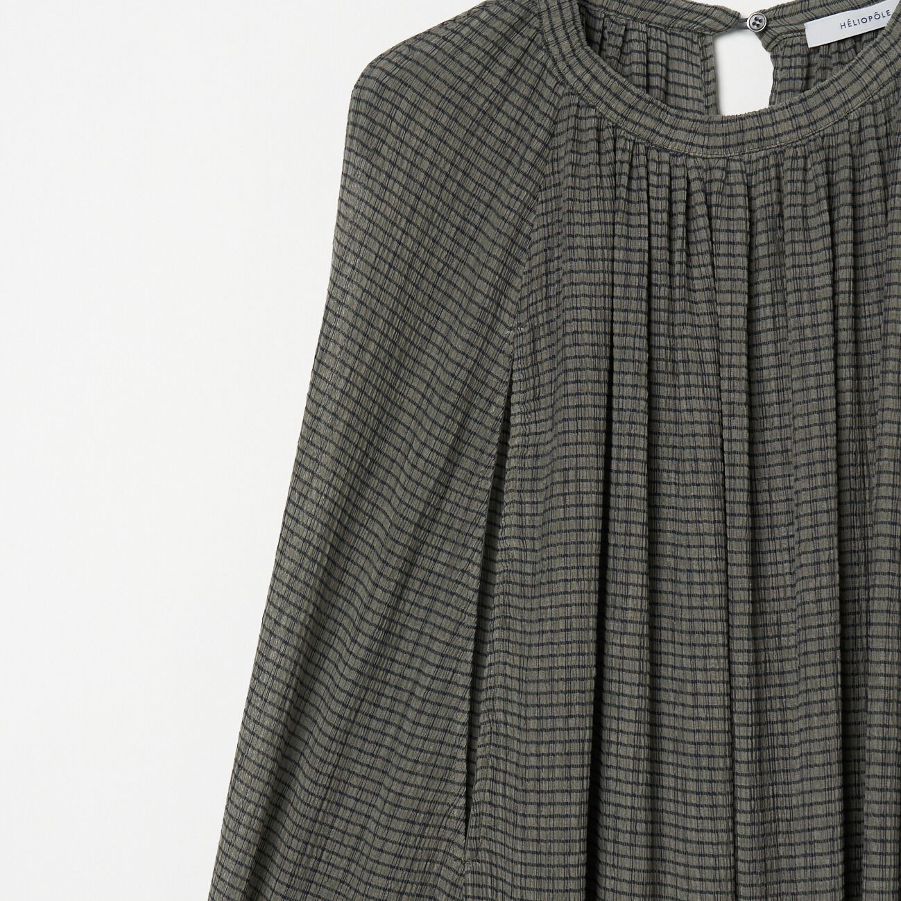 HELIOPOLE「HELIOPOLE CRAPE WINDOWPANE N/S DRESS」|ワンピース|